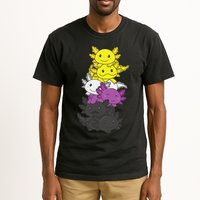 Nonbinary Flag Non Binary Pride LGBTQ Axolotl  Tall T-Shirt