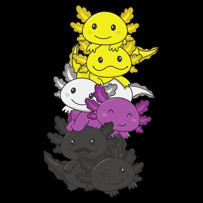 Nonbinary Flag Non Binary Pride LGBTQ Axolotl  Daily Commute Backpack