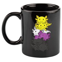 Nonbinary Flag Non Binary Pride LGBTQ Axolotl  11oz C Handle Ceramic Mug