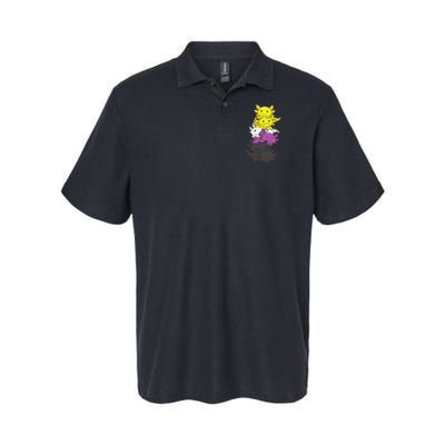 Nonbinary Flag Non Binary Pride LGBTQ Axolotl  Polo