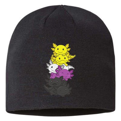 Nonbinary Flag Non Binary Pride LGBTQ Axolotl  Sustainable Beanie