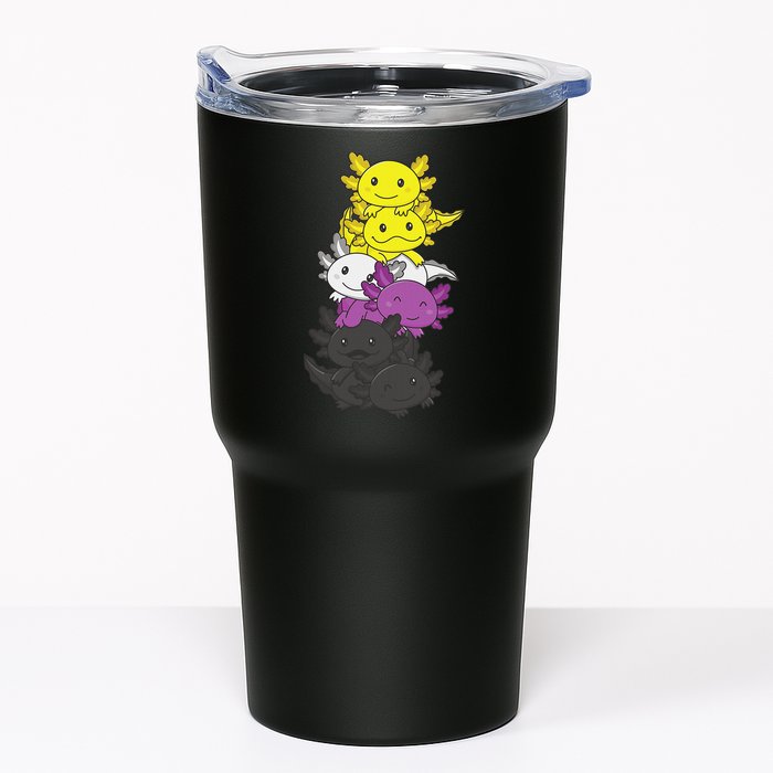 Nonbinary Flag Non Binary Pride LGBTQ Axolotl  Tumbler