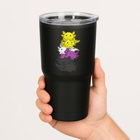 Nonbinary Flag Non Binary Pride LGBTQ Axolotl  Tumbler