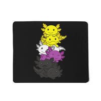 Nonbinary Flag Non Binary Pride LGBTQ Axolotl  Mousepad
