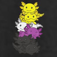 Nonbinary Flag Non Binary Pride LGBTQ Axolotl  25L Jumbo Tote