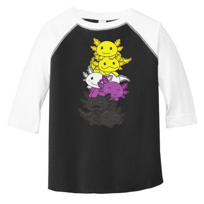 Nonbinary Flag Non Binary Pride LGBTQ Axolotl  Toddler Fine Jersey T-Shirt