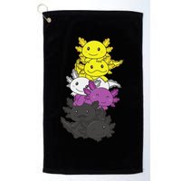 Nonbinary Flag Non Binary Pride LGBTQ Axolotl  Golf Towel