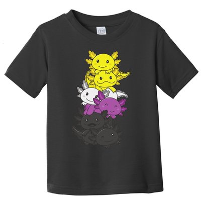 Nonbinary Flag Non Binary Pride LGBTQ Axolotl  Toddler T-Shirt