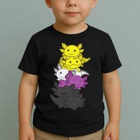 Nonbinary Flag Non Binary Pride LGBTQ Axolotl  Toddler T-Shirt