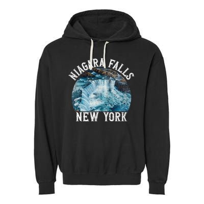 Niagara Falls New York Ny Garment-Dyed Fleece Hoodie