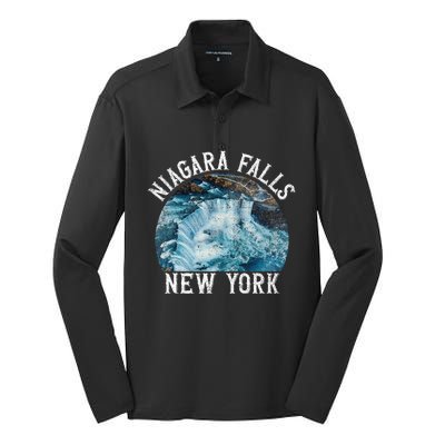 Niagara Falls New York Ny Silk Touch Performance Long Sleeve Polo