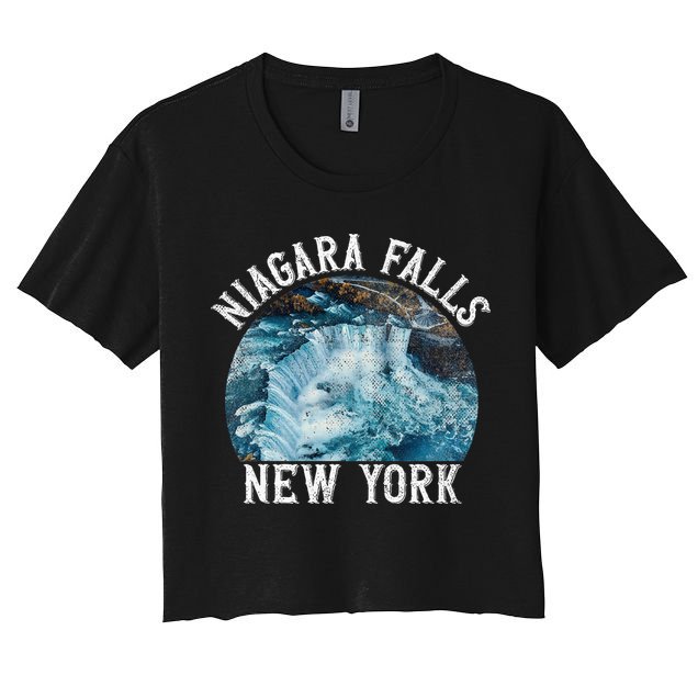 Niagara Falls New York Ny Crop Top