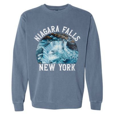 Niagara Falls New York Ny Garment-Dyed Sweatshirt