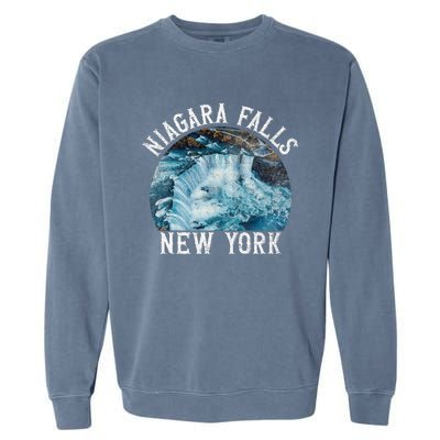 Niagara Falls New York Ny Garment-Dyed Sweatshirt