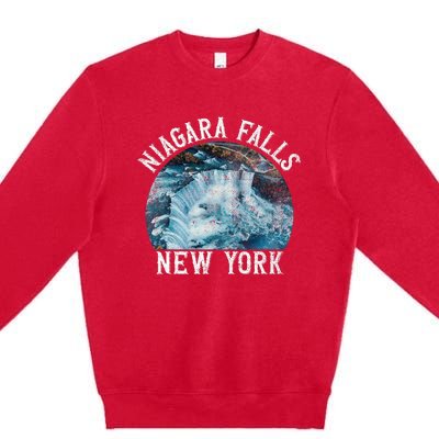 Niagara Falls New York Ny Premium Crewneck Sweatshirt