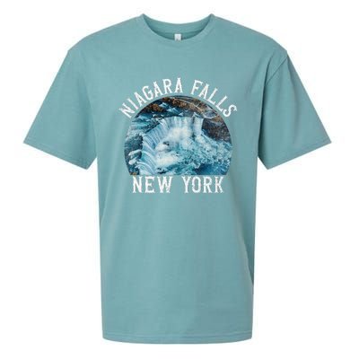 Niagara Falls New York Ny Sueded Cloud Jersey T-Shirt