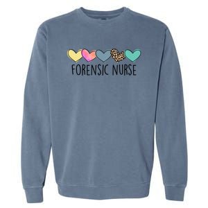 Novelty Forensic Nurse Life Heart Love Nurse Appreciation Gift Garment-Dyed Sweatshirt