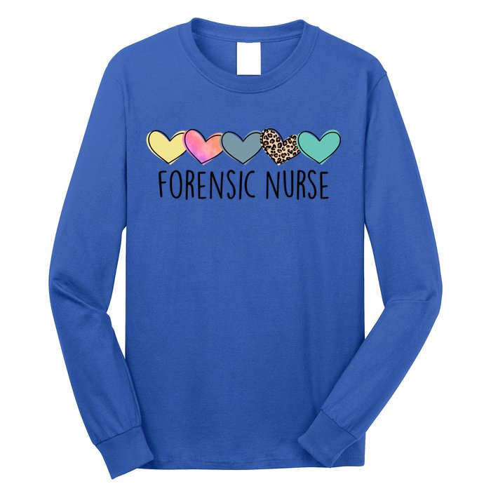 Novelty Forensic Nurse Life Heart Love Nurse Appreciation Gift Long Sleeve Shirt