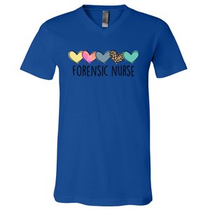 Novelty Forensic Nurse Life Heart Love Nurse Appreciation Gift V-Neck T-Shirt