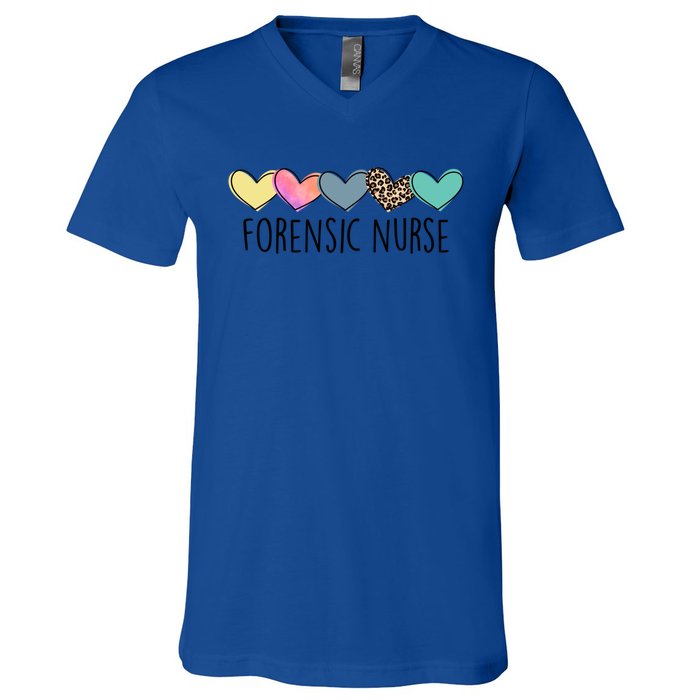 Novelty Forensic Nurse Life Heart Love Nurse Appreciation Gift V-Neck T-Shirt