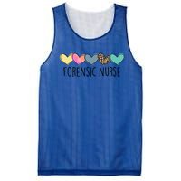 Novelty Forensic Nurse Life Heart Love Nurse Appreciation Gift Mesh Reversible Basketball Jersey Tank