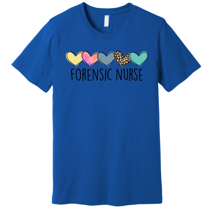 Novelty Forensic Nurse Life Heart Love Nurse Appreciation Gift Premium T-Shirt