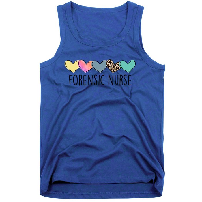 Novelty Forensic Nurse Life Heart Love Nurse Appreciation Gift Tank Top