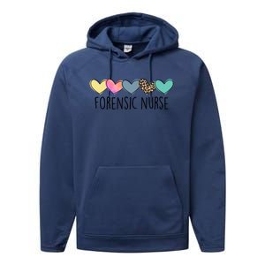 Novelty Forensic Nurse Life Heart Love Nurse Appreciation Gift Performance Fleece Hoodie