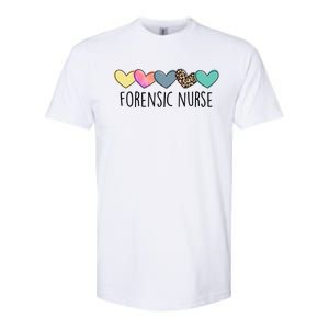 Novelty Forensic Nurse Life Heart Love Nurse Appreciation Gift Softstyle CVC T-Shirt