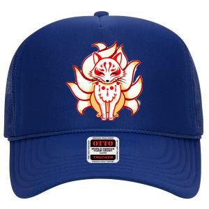 Ninetailed Fox High Crown Mesh Back Trucker Hat