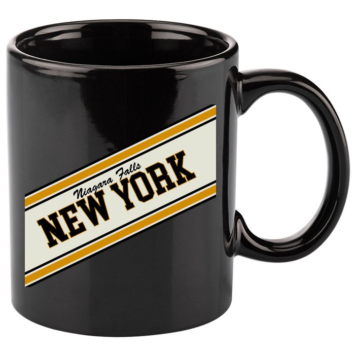 Niagara Falls New York Varsity Logo 11oz C Handle Ceramic Mug