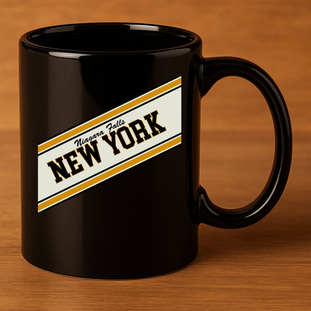 Niagara Falls New York Varsity Logo 11oz C Handle Ceramic Mug