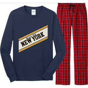 Niagara Falls New York Varsity Logo Long Sleeve Pajama Set