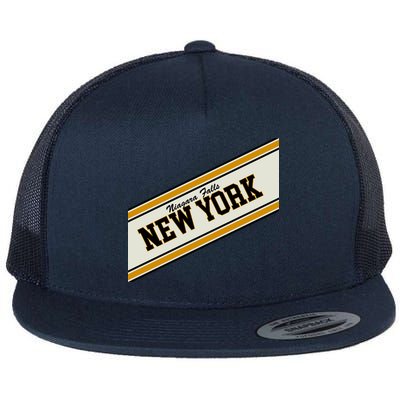 Niagara Falls New York Varsity Logo Flatbill Hat