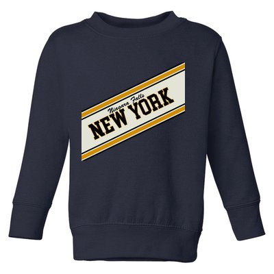 Niagara Falls New York Varsity Logo Toddler Sweatshirt