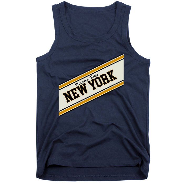 Niagara Falls New York Varsity Logo Tank Top