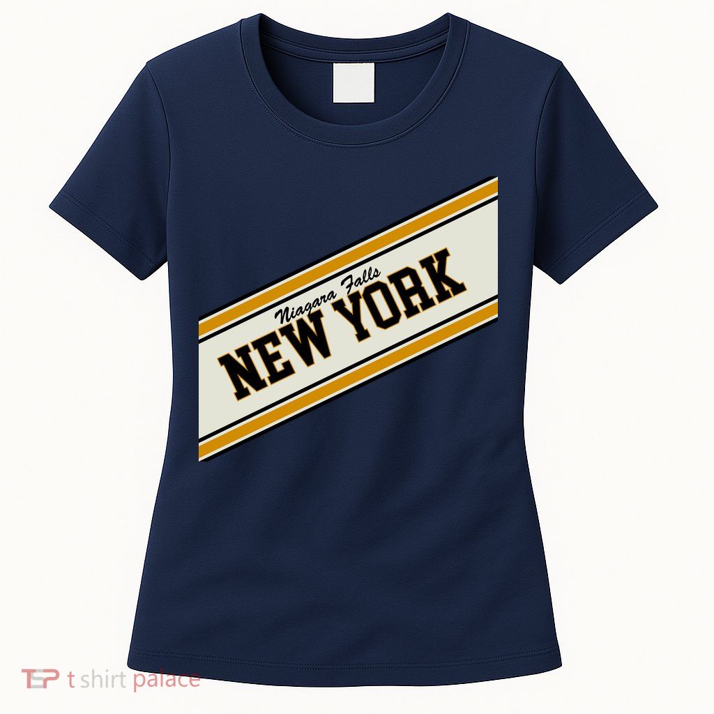 Niagara Falls New York Varsity Logo Womens T-Shirt