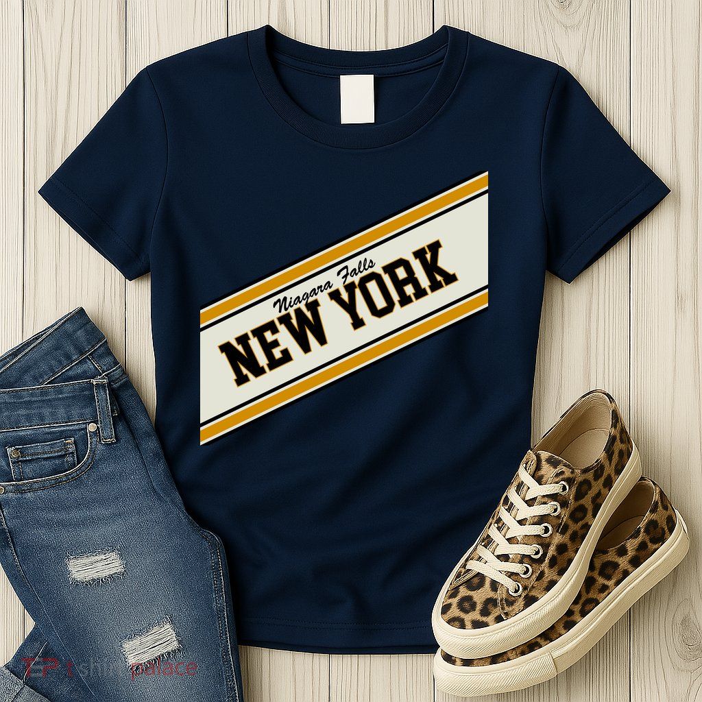 Niagara Falls New York Varsity Logo Womens T-Shirt