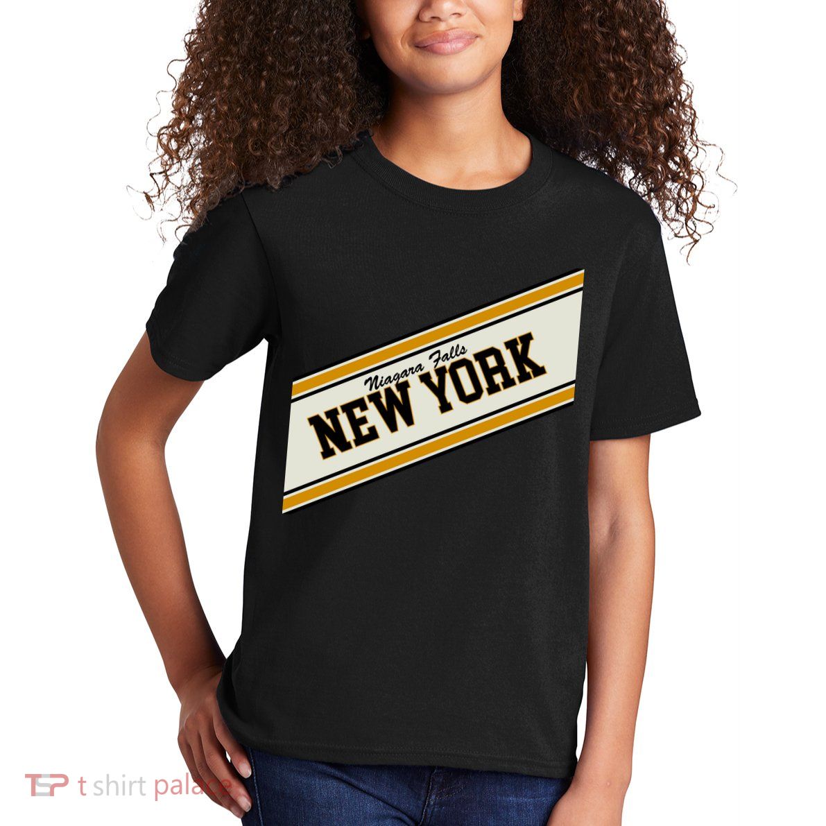 Niagara Falls New York Varsity Logo Kids T-Shirt