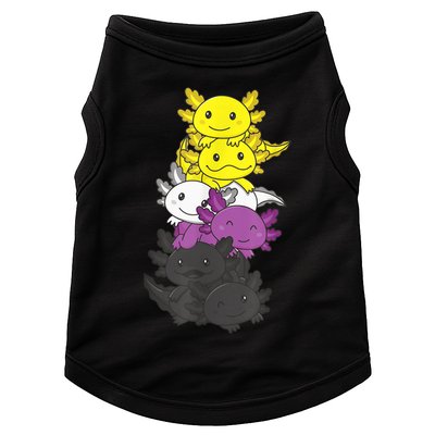 Nonbinary Flag Non Binary Pride LGBTQ Axolotl Doggie Tank