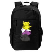Nonbinary Flag Non Binary Pride LGBTQ Axolotl Backpack
