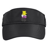 Nonbinary Flag Non Binary Pride LGBTQ Axolotl Adult Drive Performance Visor