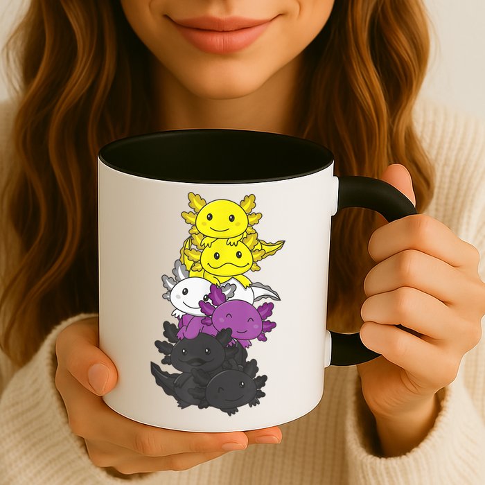 Nonbinary Flag Non Binary Pride LGBTQ Axolotl Mug