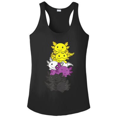 Nonbinary Flag Non Binary Pride LGBTQ Axolotl Ladies PosiCharge Competitor Racerback Tank