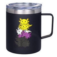 Nonbinary Flag Non Binary Pride LGBTQ Axolotl 12oz Stainless Steel Coffee Mug