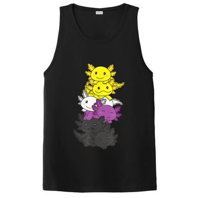Nonbinary Flag Non Binary Pride LGBTQ Axolotl PosiCharge Competitor Tank