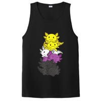 Nonbinary Flag Non Binary Pride LGBTQ Axolotl PosiCharge Competitor Tank