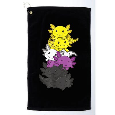 Nonbinary Flag Non Binary Pride LGBTQ Axolotl Golf Towel