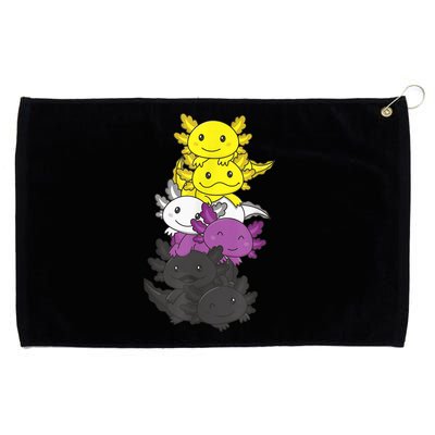 Nonbinary Flag Non Binary Pride LGBTQ Axolotl Grommeted Golf Towel