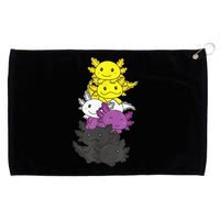 Nonbinary Flag Non Binary Pride LGBTQ Axolotl Grommeted Golf Towel